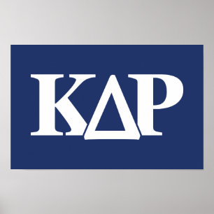 Kappa Delta Rho Greek Letters Logo Poster