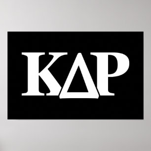Kappa Delta Rho Greek Letters Logo Poster