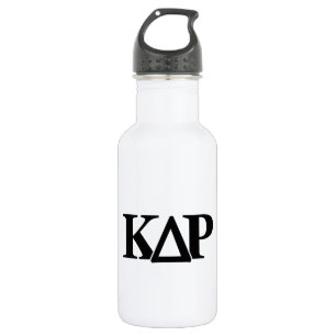 Kappa Delta Rho Greek Letters Logo Stainless Steel Water Bottle