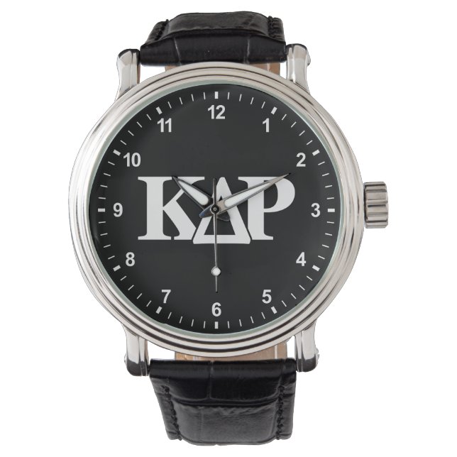 Kappa Delta Rho Greek Letters Logo Watch (Front)