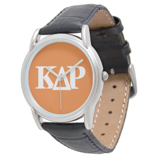 Kappa Delta Rho Greek Letters Logo Watch (Angled)