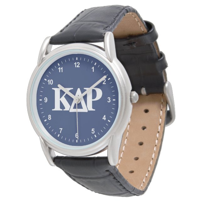 Kappa Delta Rho Greek Letters Logo Watch (Angled)