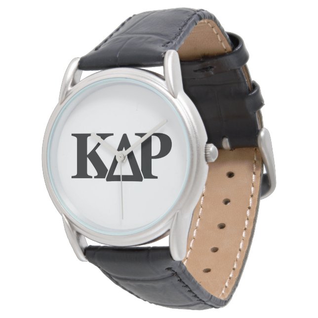 Kappa Delta Rho Greek Letters Logo Watch (Angled)