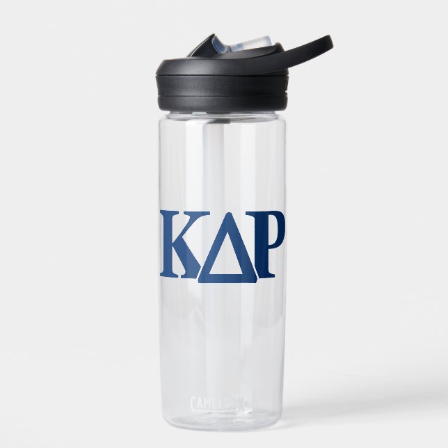 Kappa Delta Rho Greek Letters Logo Water Bottle (Left)
