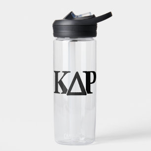 Kappa Delta Rho Greek Letters Logo Water Bottle