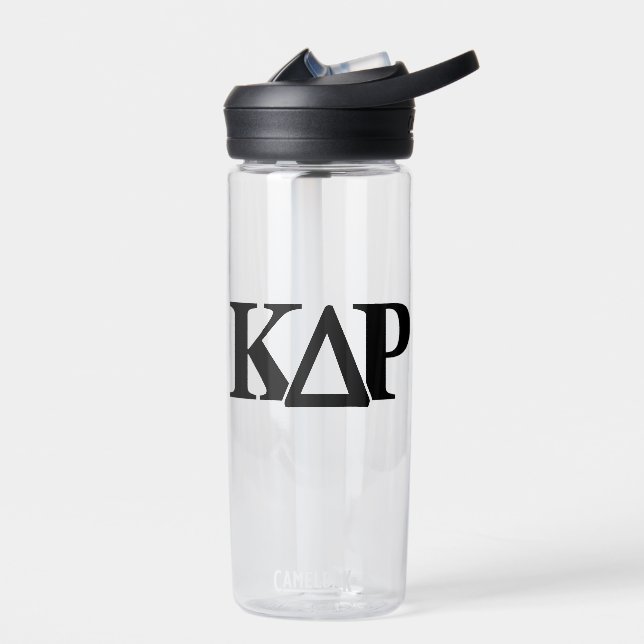 Kappa Delta Rho Greek Letters Logo Water Bottle (Left)