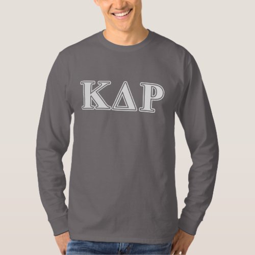 Kappa Delta Rho  White and Blue Letters T_Shirt