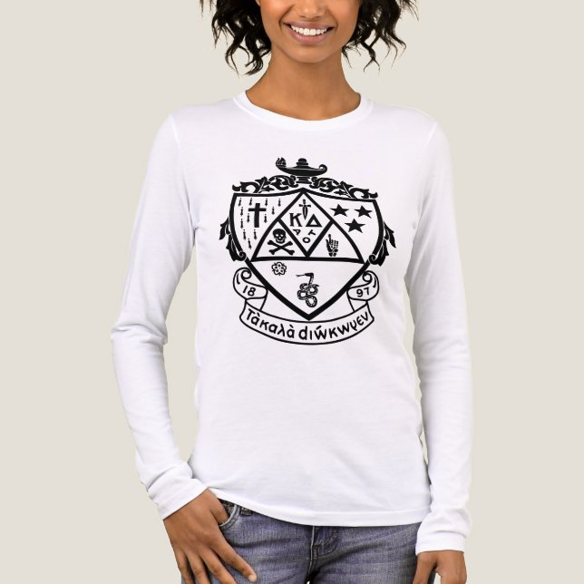 Kappa Delta Sorority Crest Design 10 Tri-Blend Shirt (Front)