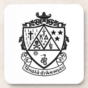 Kappa Delta Sorority Crest Design Beverage Coaster