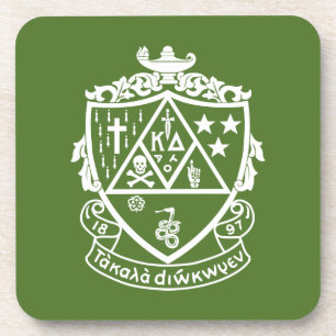 Kappa Delta Sorority Crest Design Beverage Coaster