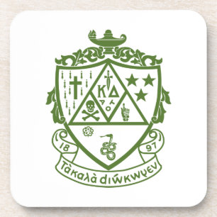 Kappa Delta Sorority Crest Design Beverage Coaster
