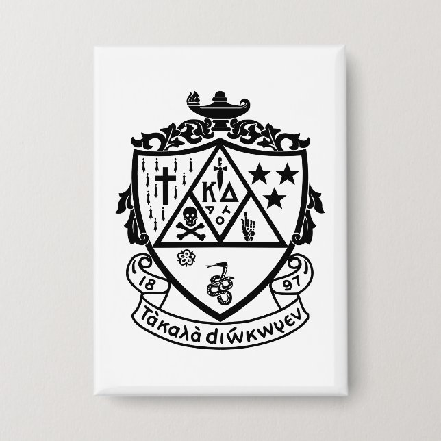 Kappa Delta Sorority Crest Design Button (Front)
