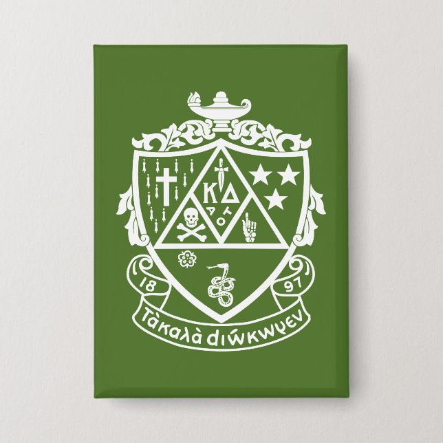 Kappa Delta Sorority Crest Design Button (Front)