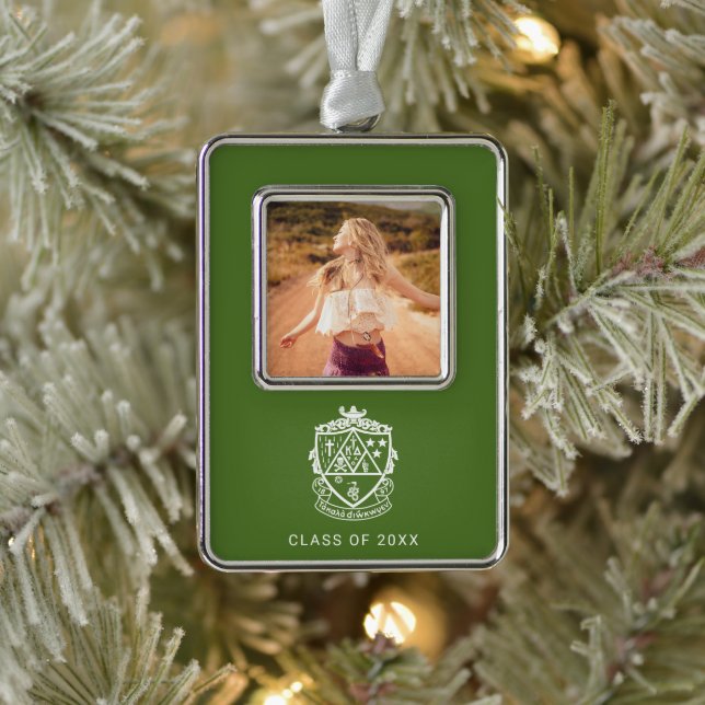 Kappa Delta Sorority Crest Design Christmas Ornament (Tree)
