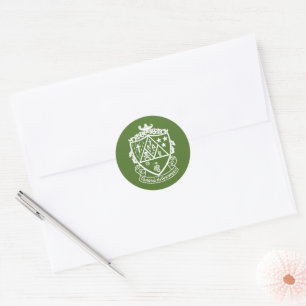 Kappa Delta Sorority Crest Design Classic Round Sticker