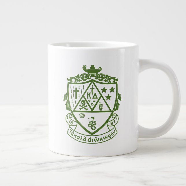 Kappa Delta Sorority Crest Design Giant Coffee Mug (Right)