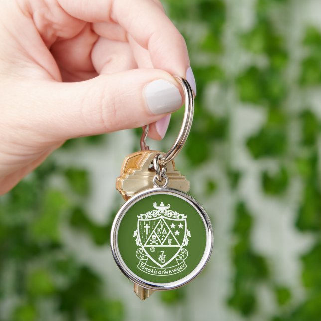 Kappa Delta Sorority Crest Design Keychain (Hand)