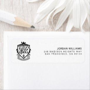 Kappa Delta Sorority Crest Design Label