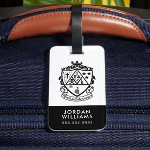 Kappa Delta Sorority Crest Design Luggage Tag