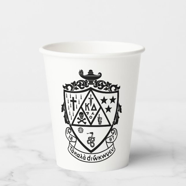 Kappa Delta Sorority Crest Design Paper Cups (Front)