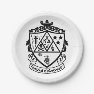 Kappa Delta Sorority Crest Design Paper Plates