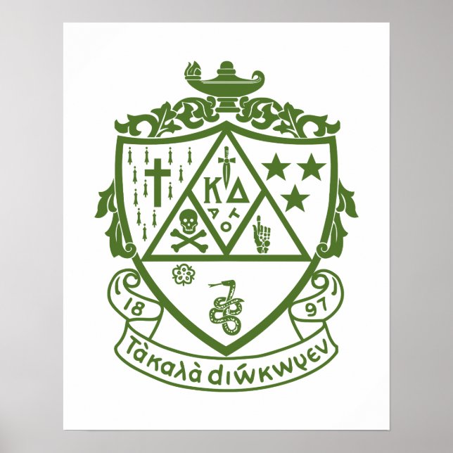 Kappa Delta Sorority Crest Design Poster (Front)