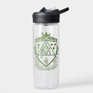 Kappa Delta Sorority Crest Design Water Bottle