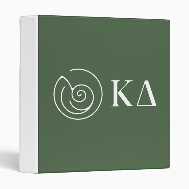 Kappa Delta Sorority Greek Letters Logo Design 3 Ring Binder (Front/Spine)