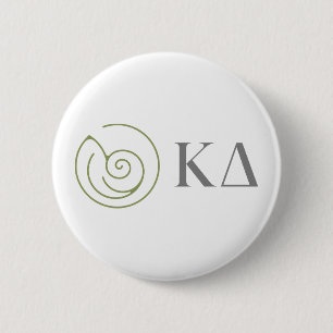 Kappa Delta Sorority Greek Letters Logo Design Button