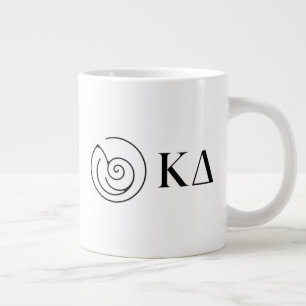Kappa Delta Sorority Greek Letters Logo Design Giant Coffee Mug