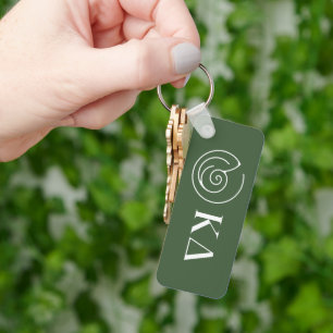 Kappa Delta Sorority Greek Letters Logo Design Keychain
