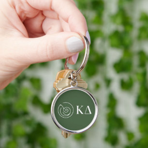 Kappa Delta Sorority Greek Letters Logo Design Keychain