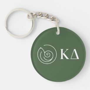 Kappa Delta Sorority Greek Letters Logo Design Keychain
