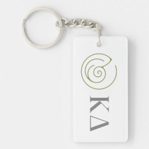 Kappa Delta Sorority Greek Letters Logo Design Keychain