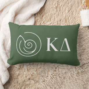 Kappa Delta Sorority Greek Letters Logo Design Lumbar Pillow