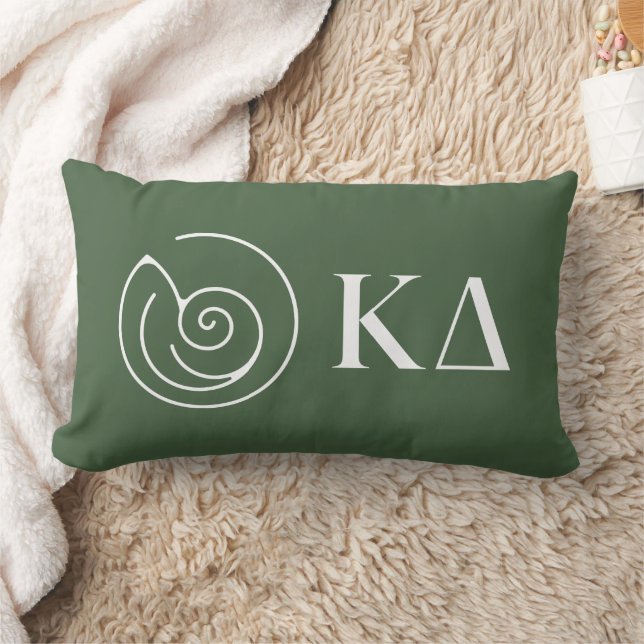 Kappa Delta Sorority Greek Letters Logo Design Lumbar Pillow (Blanket)