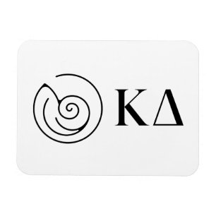 Kappa Delta Sorority Greek Letters Logo Design Magnet