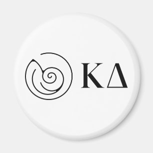 Kappa Delta Sorority Greek Letters Logo Design Magnet