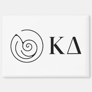 Kappa Delta Sorority Greek Letters Logo Design Magnet