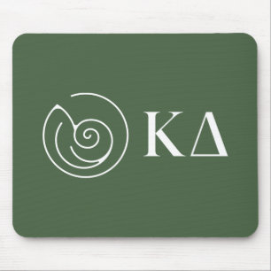Kappa Delta Sorority Greek Letters Logo Design Mouse Pad