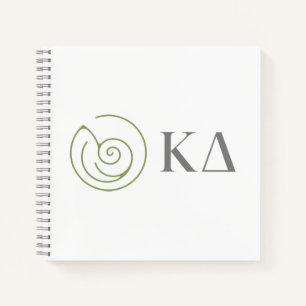 Kappa Delta Sorority Greek Letters Logo Design Notebook