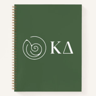 Kappa Delta Sorority Greek Letters Logo Design Notebook