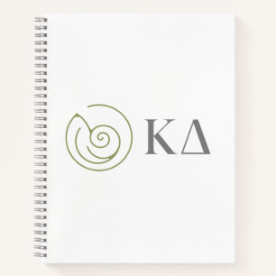 Kappa Delta Sorority Greek Letters Logo Design Notebook