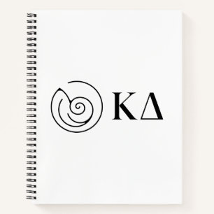 Kappa Delta Sorority Greek Letters Logo Design Notebook
