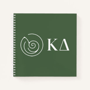 Kappa Delta Sorority Greek Letters Logo Design Notebook