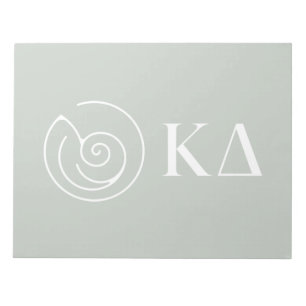 Kappa Delta Sorority Greek Letters Logo Design Notepad