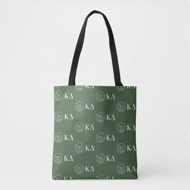 Kappa Delta Sorority Greek Letters Logo Design Tote Bag (Front)