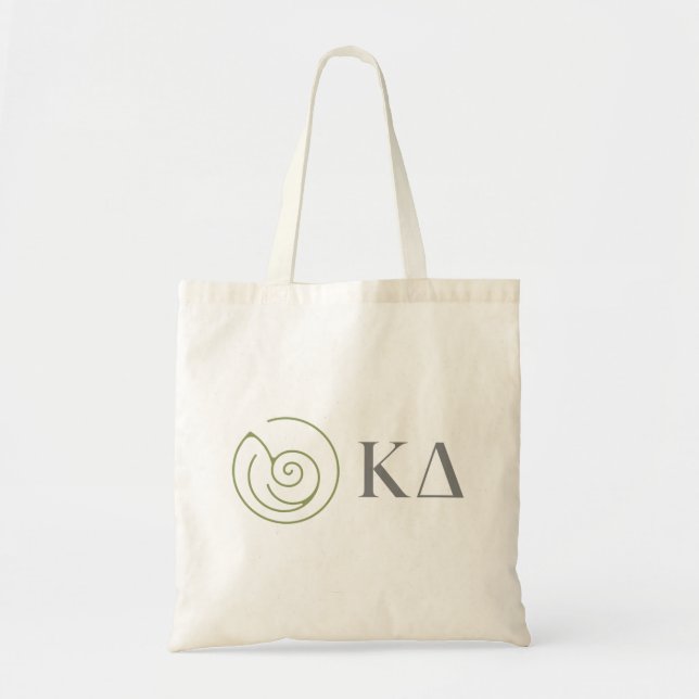 Kappa Delta Sorority Greek Letters Logo Design Tote Bag (Front)