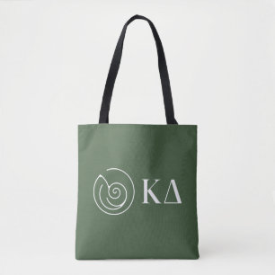 Kappa Delta Sorority Greek Letters Logo Design Tote Bag
