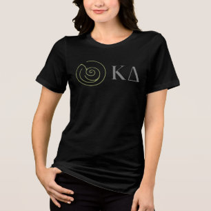 Kappa Delta Sorority Greek Letters Logo Design Tri-Blend Shirt
